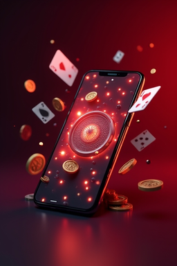 Smartphone with Kaasino casino app